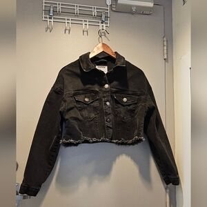 Matty M Faux Leather Sherpa Lined Jacket - Size S